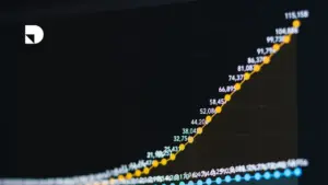 Grafica que muestra el aumento de visitas de una página web gracias al SEO que se implemento en un ecommerce