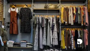 Tienda de ropa donde se muestran diversas prendas