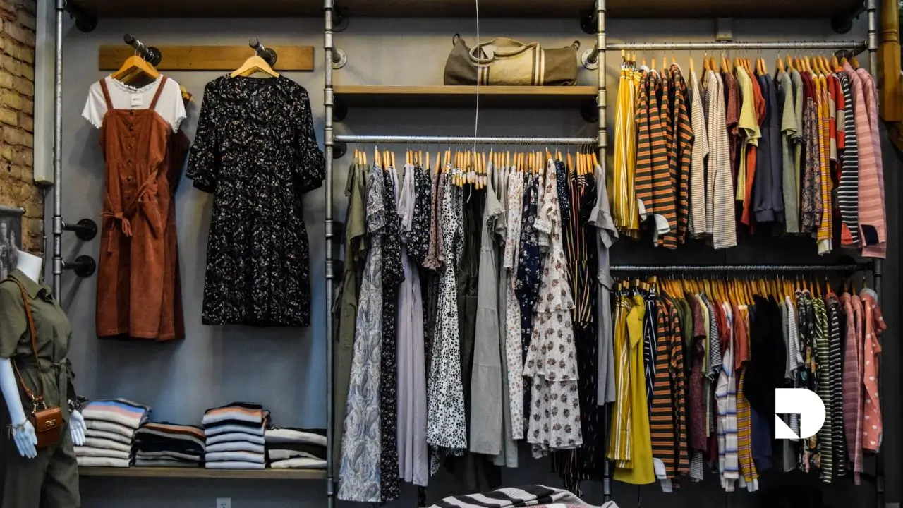 Tienda de ropa donde se muestran diversas prendas